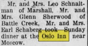Bundy Hill Diner (Oslo Inn) - Nov 1951 Article (newer photo)